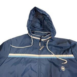 Vintage Weather Tamer Made in the USA 🇺🇸 Men’s Blue Rain Jacket Size 48/28W